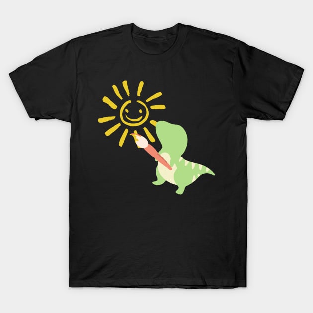 DINOSAURS Make a Smile Funny Animal T-Shirt by hardworking